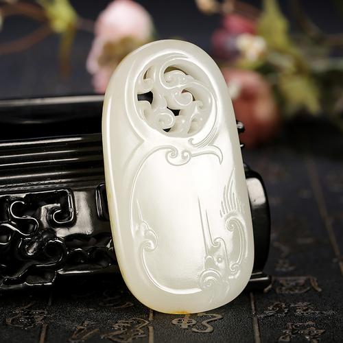 【即刻拍】中国玉雕大师蒋喜 和田玉 羊脂白玉 龙行天下 55克