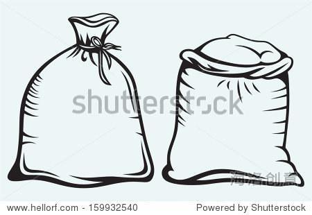 麻袋的简笔画画法