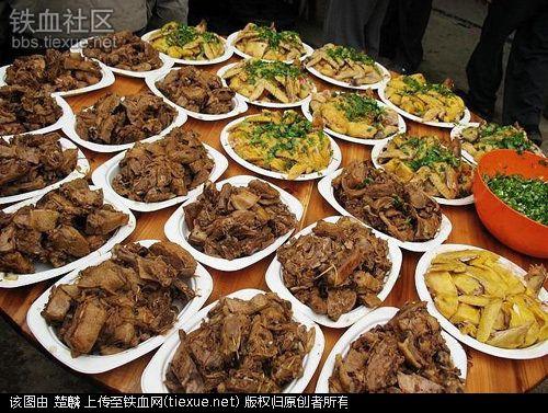 实拍陕西农村传统"席面"