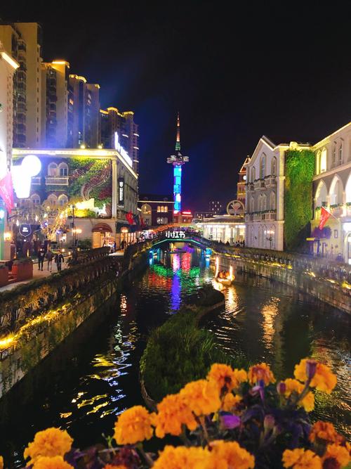 盐城欧风花街_萨克斯_渔港_夜景_唱歌_古筝_盐城旅行
