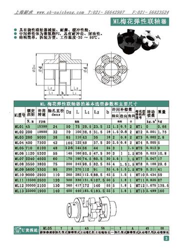 梅花联轴器ml/弹性联轴器