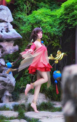 王者荣耀大乔cos,coser腿精本精,这是一个又看脸又看