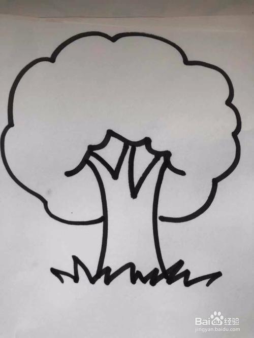 秋天树子简笔画