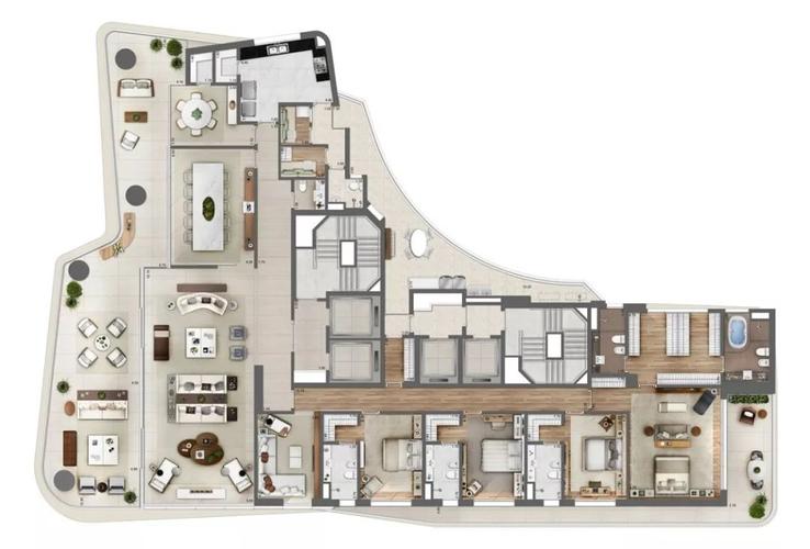 法拉利御用事务所设计的大平层,500㎡做3房