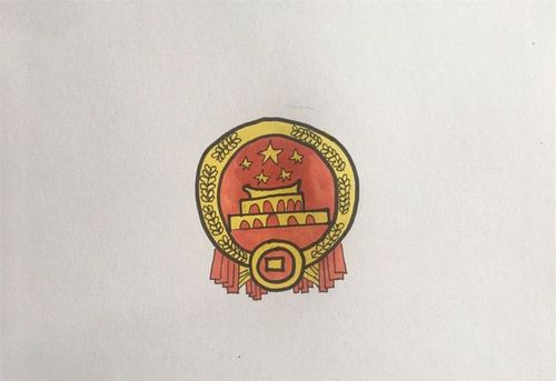 国徽的画法_简笔画教程_简笔画大全