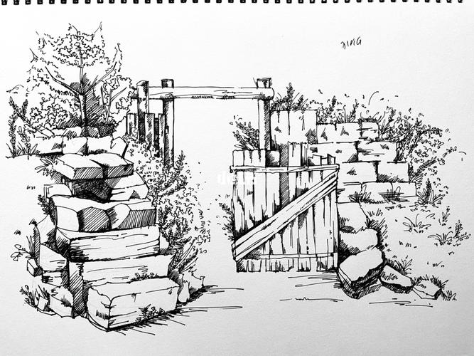 风景速写临摹l 9692_速写_风景_临摹_风景速写_文化_绘画