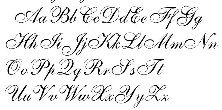 英文花体字怎么写?