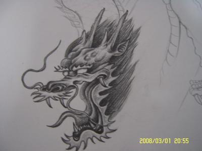龙头手稿简笔画