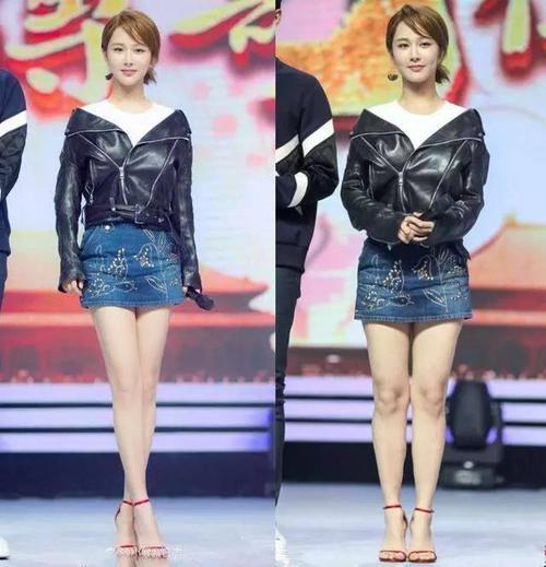 杨紫的脸整得那么美,腿却又短又粗,像身材走样的大妈!