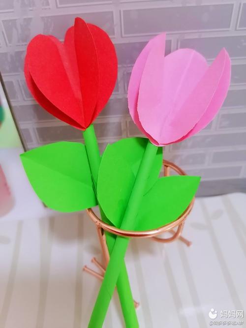 【花样春天】～手工爱心花 和孩子快点动手撸一个吧