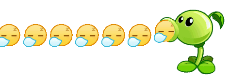 豌豆射手加速发射无语emoji - 豌豆射手加速发射表情包_emoji_植物