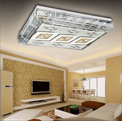 厂家批发卧室客厅吸顶灯 现代简约led水晶灯 平板低压