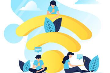 无线网络wifi创意设计海报