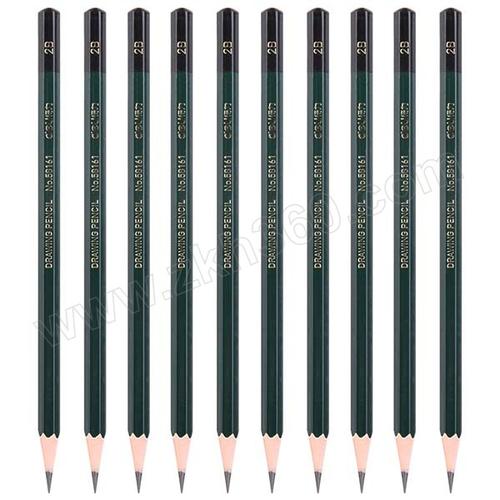 deli得力简易包装绘图2b铅笔581612b10支混色1盒