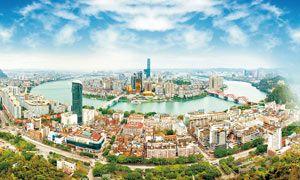 柳州龙城全景摄影图片