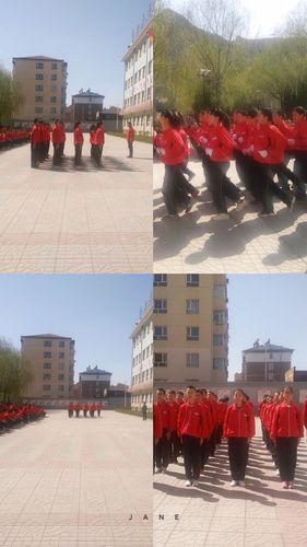 2018年张家口市崇礼区第二中学"助力冬奥,创建文明城市"汇操比赛