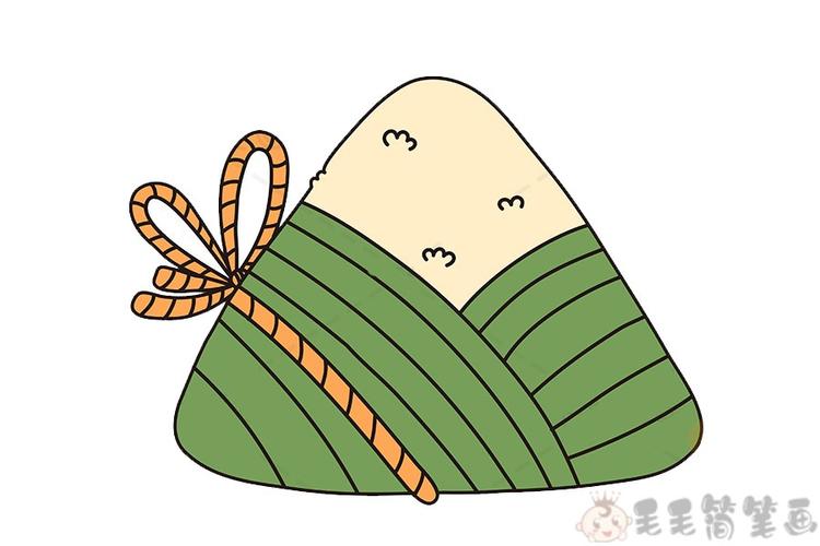 粽子儿童简笔画步骤图