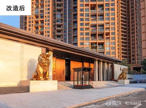 广州世茂天鹅湾入户大门改造前后对比