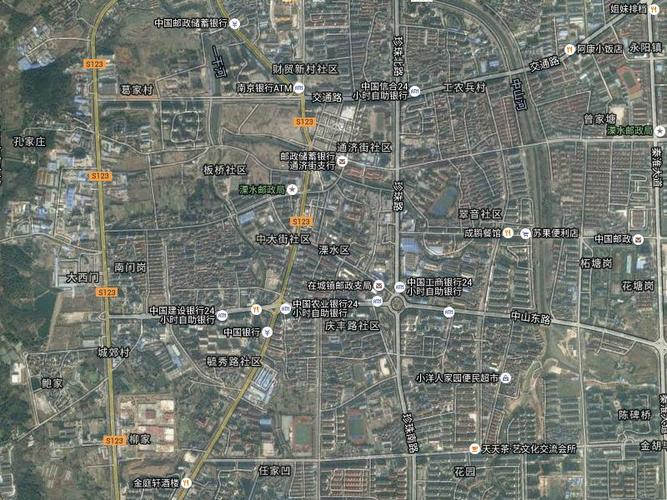 溧水县开发区卫星高清地图
