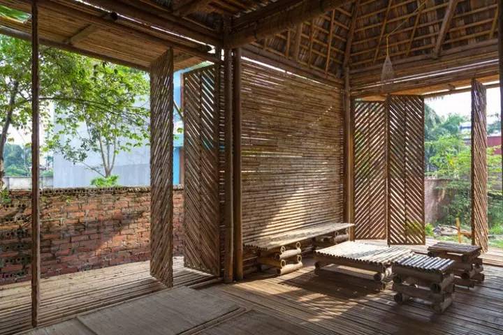 真友书屋 建筑 装饰  竹屋的整体设计美观实用,屋面还有迷你的立体