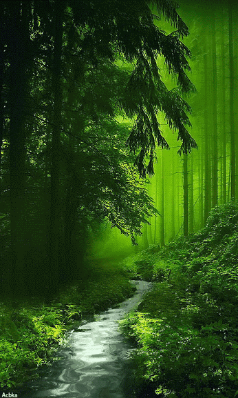 动态山水画壁纸:青山看不厌,流水趣何长