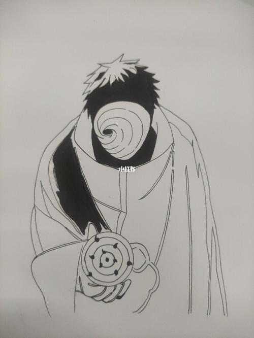 教你画带土_火影_火影忍者_文化_绘画