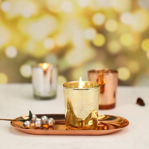 香薰蜡烛大豆蜡星空杯香氛蜡烛天然精油浪漫定制镂空电镀蜡烛杯