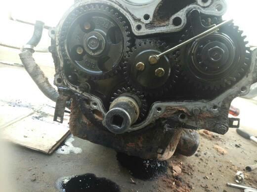 50玲柴油发动机内齿轮的正时点怎么对?