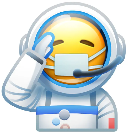 当emoji化身宇航员表情包