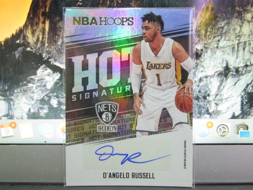 [退坑出卡〕17-18 hoops 篮网 拉塞尔 签名卡
