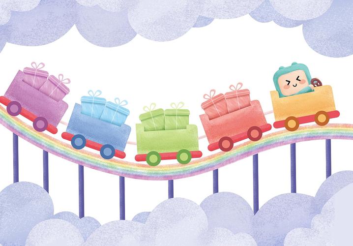 彩虹火车|插画|儿童插画|james90 - 原创作品 - 站酷 (zcool)