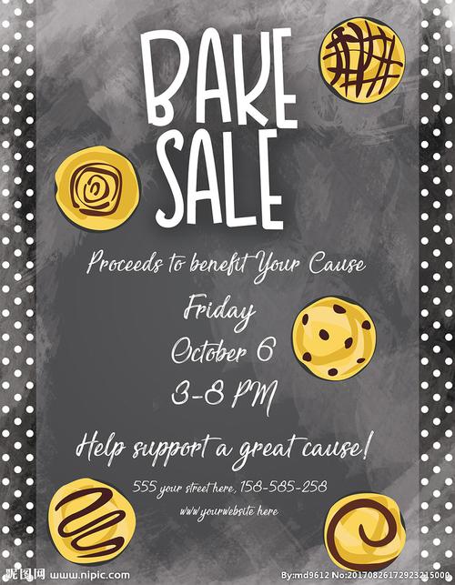 简约手绘文艺美食烘焙创意海报设计图__海报设计_广告设计_设计图库