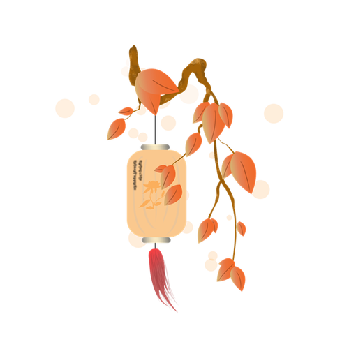 古风灯笼简笔画手绘