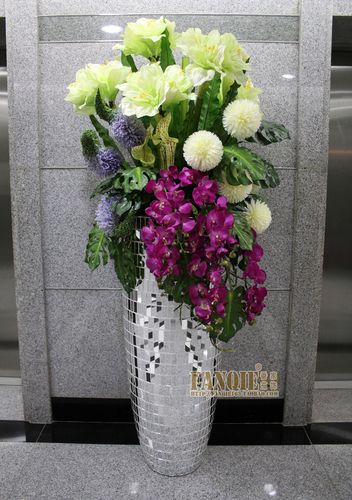 大型落地大花瓶套装欧式客厅玄关酒店大堂售楼部商场门口软装花艺