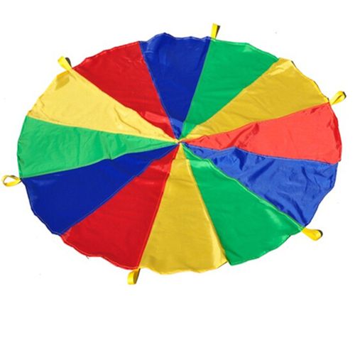 厂家批发儿童彩虹伞游戏教具幼儿园户外活动感统彩虹伞训练器材