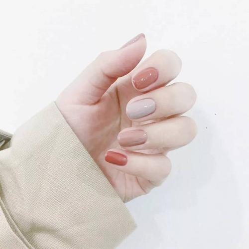 莫兰迪色美甲,太高级了!