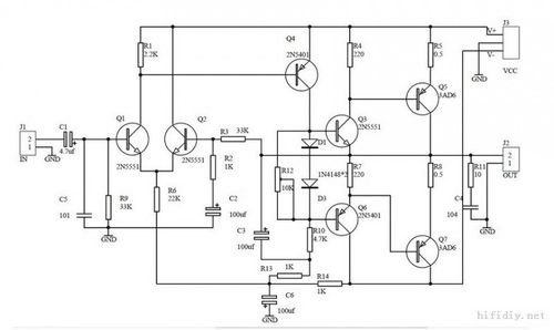 锗管输出功放电路