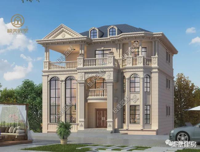 占地方正大气这款四层欧式别墅外观精美百看不厌