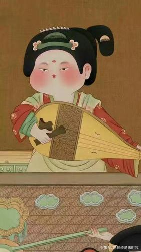 最近看到的,胖胖的卡通版唐朝仕女图,怎么可以这么萌