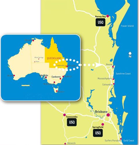 南昆士兰大学位于何处?