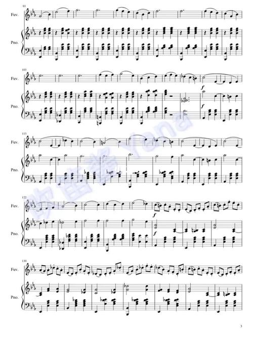 肖斯塔科维奇 waltz no.2 长笛和钢琴谱_长笛_钢琴谱