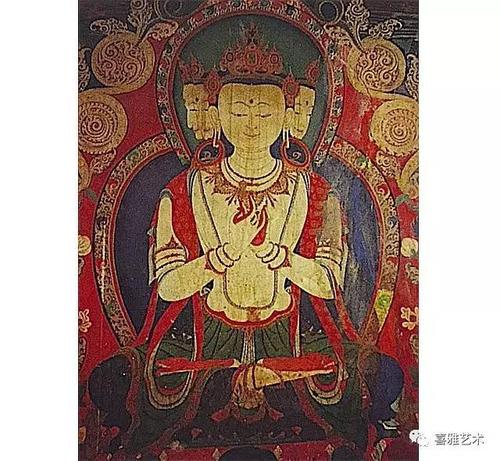 图b 江孜白居寺壁画