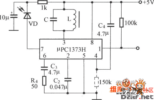 μpc1373h的应用电路图