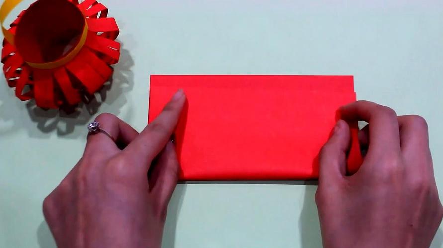 儿童手工制作,红灯笼折纸,灯笼手工制作