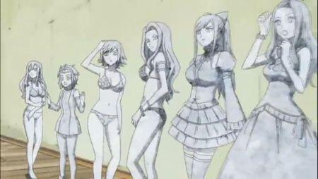 动漫人物变成石像,石头的情节,最好是女的