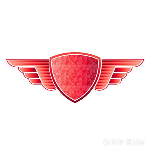 红色盾牌翅膀
