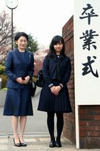 纪子和女儿佳子内亲王(右)