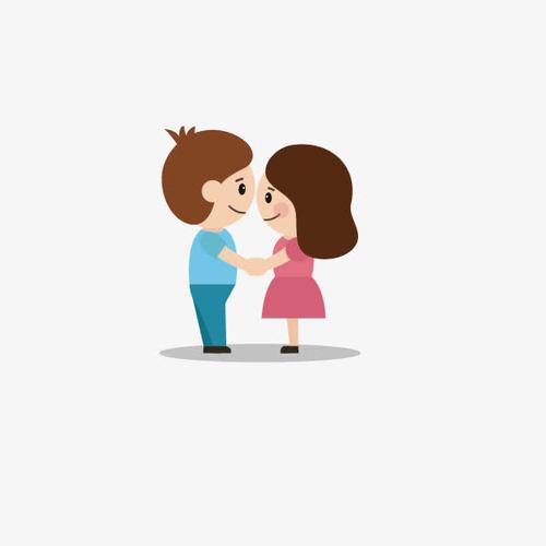 关键词 : 面对面,手牵手,卡通,恋人