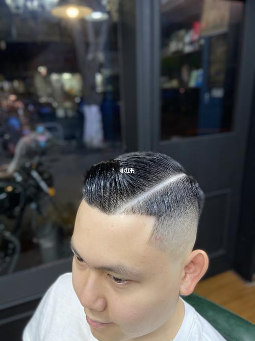 美式油头,渐变_barbershop_时尚_发型