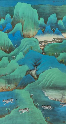 祁恩进,范扬,林容生,盛寿永,谢宗君,满维起等十一位著名青绿山水画家